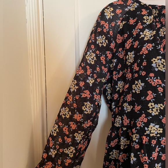 Free People Floral Mini Dress with Shirred Elastic Front - Picture 5 of 11